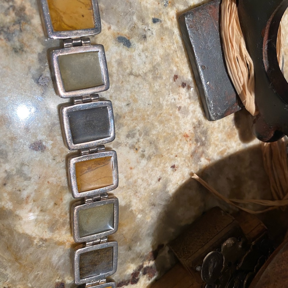 Silpada Square Stone Toggle Bracelet - image 4